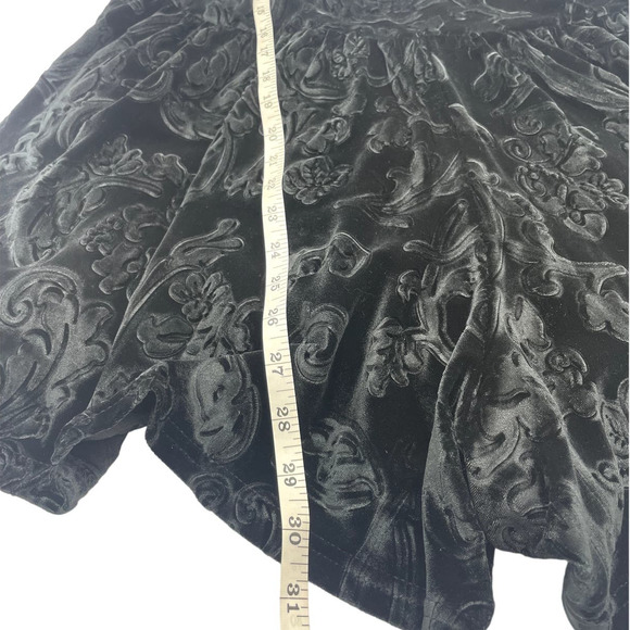 Paper Heart Black Velvet Romper - Picture 3 of 6